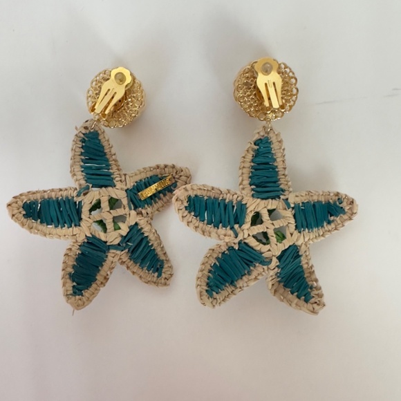 MERCEDES SALAZAR Starfish earrings. Box Included. LIKE NEW. - Picture 3 of 7